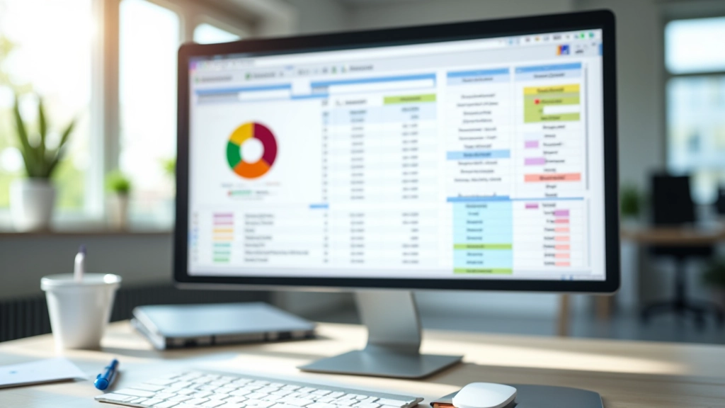 Barevný graf ukazující rozpočet a kategorie výdajů