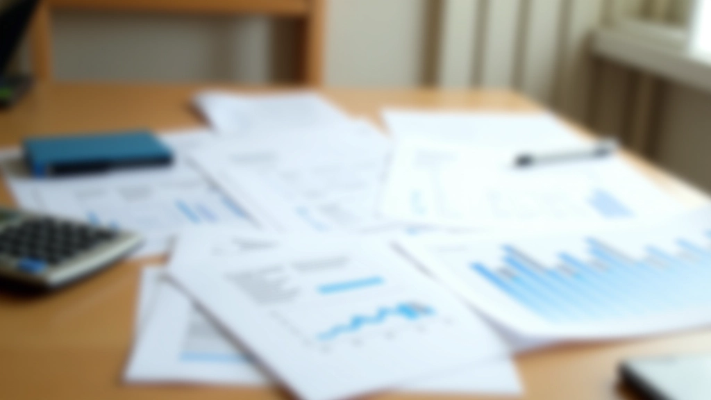 Výkazy příjmů a výdajů rozprostřené na stole